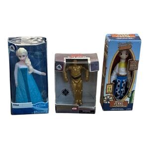 Mini Brands lot of 3 new in box Disney C-3PO Elsa & Jessie 
All 3 in lot